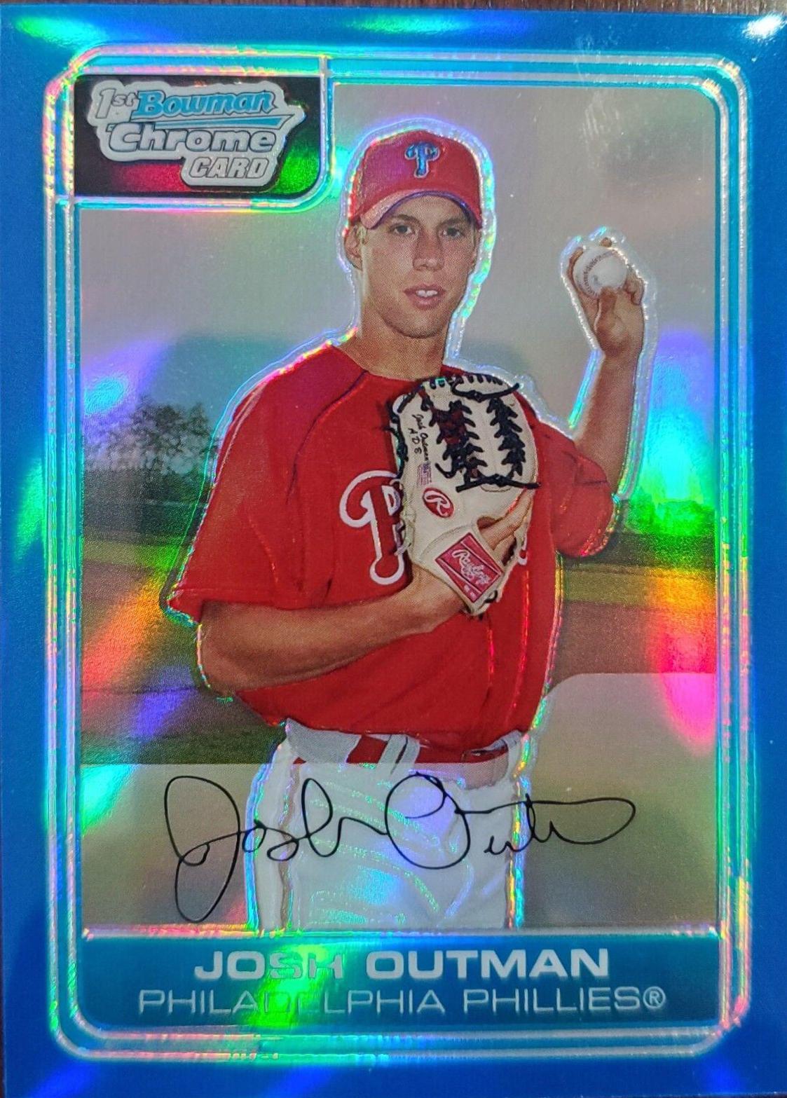 Josh Outman [Blue Refractor Autograph] #BC190