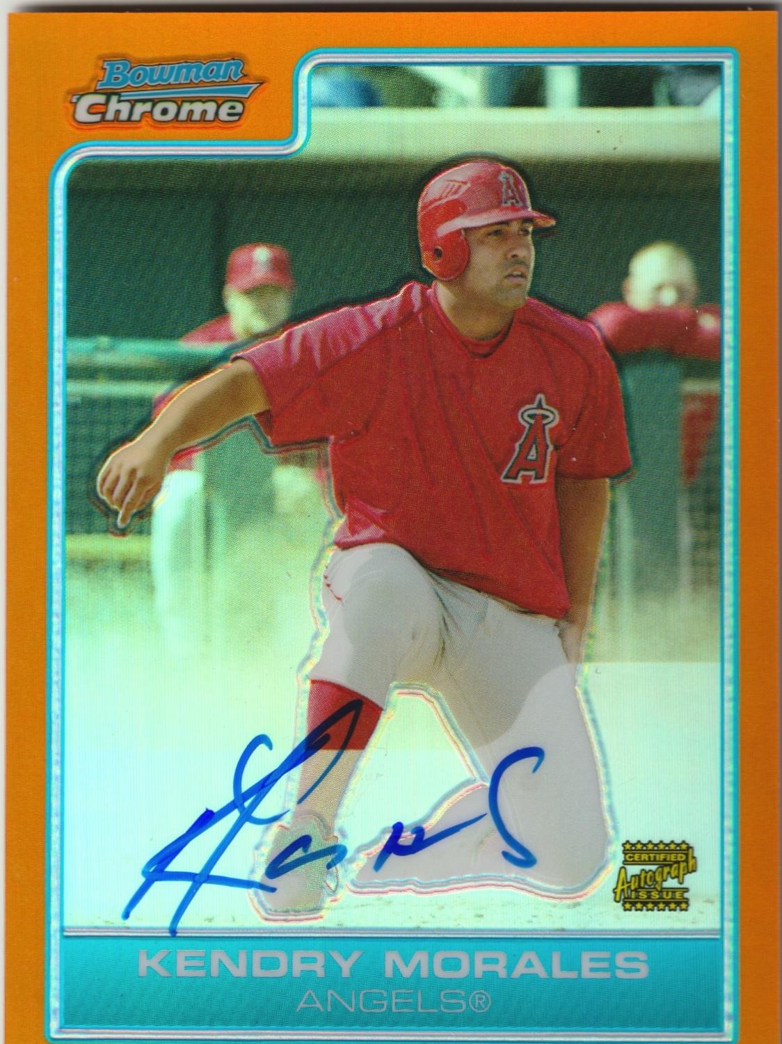 Kendry Morales [Orange Refractor Autograph] #BC240