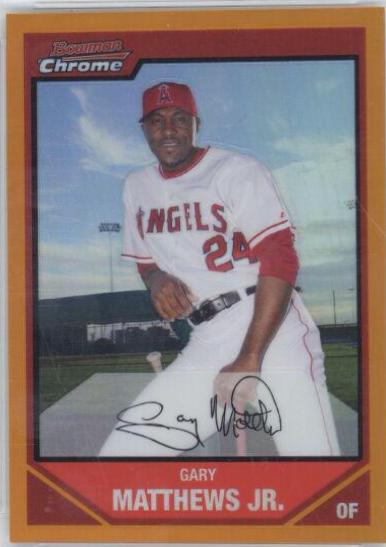 Gary Matthews Jr. [Orange Refractor] #39