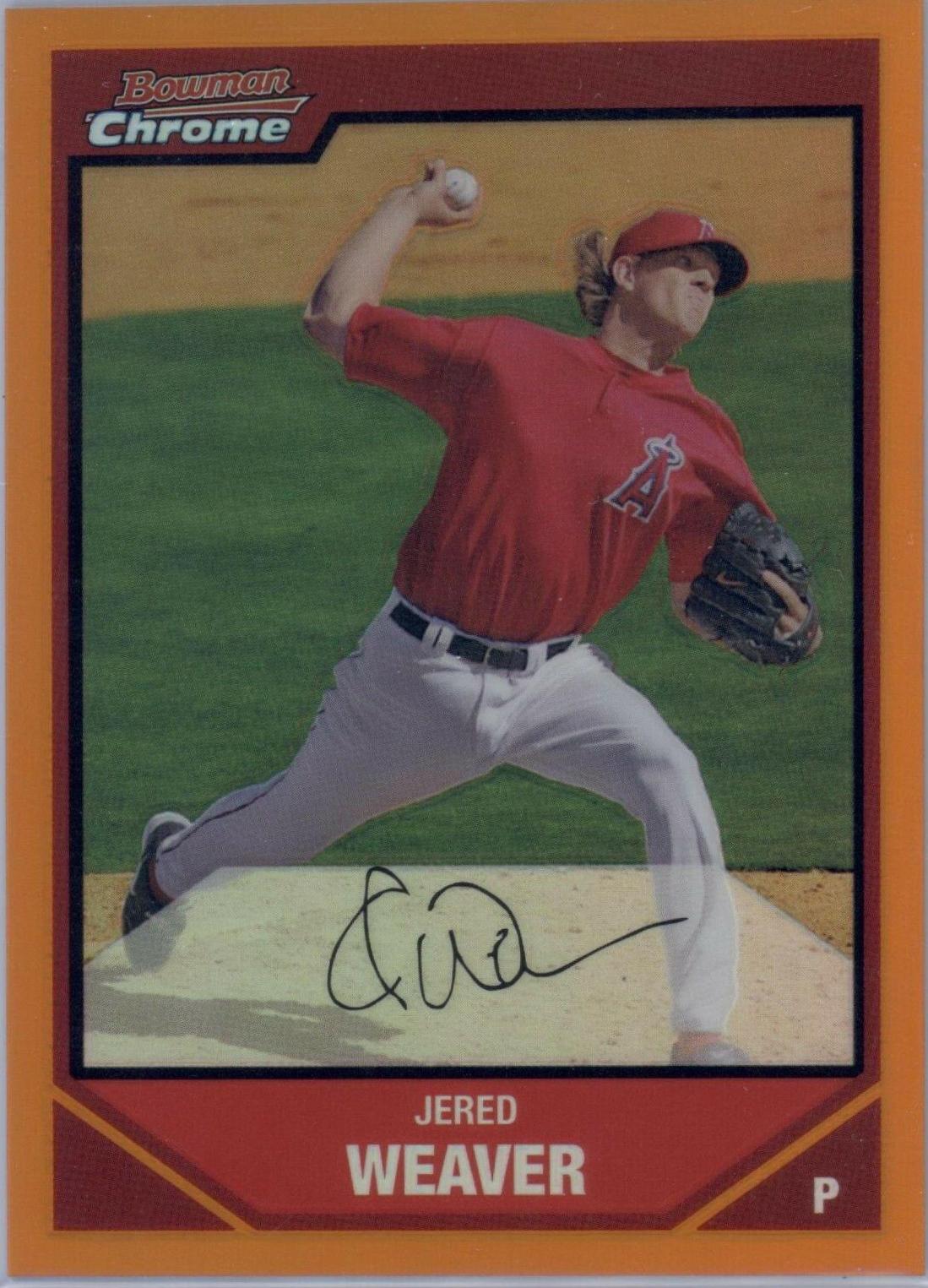 Jered Weaver [Orange Refractor] #4