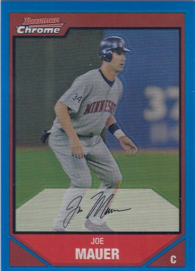 Joe Mauer [Blue Refractor] #150