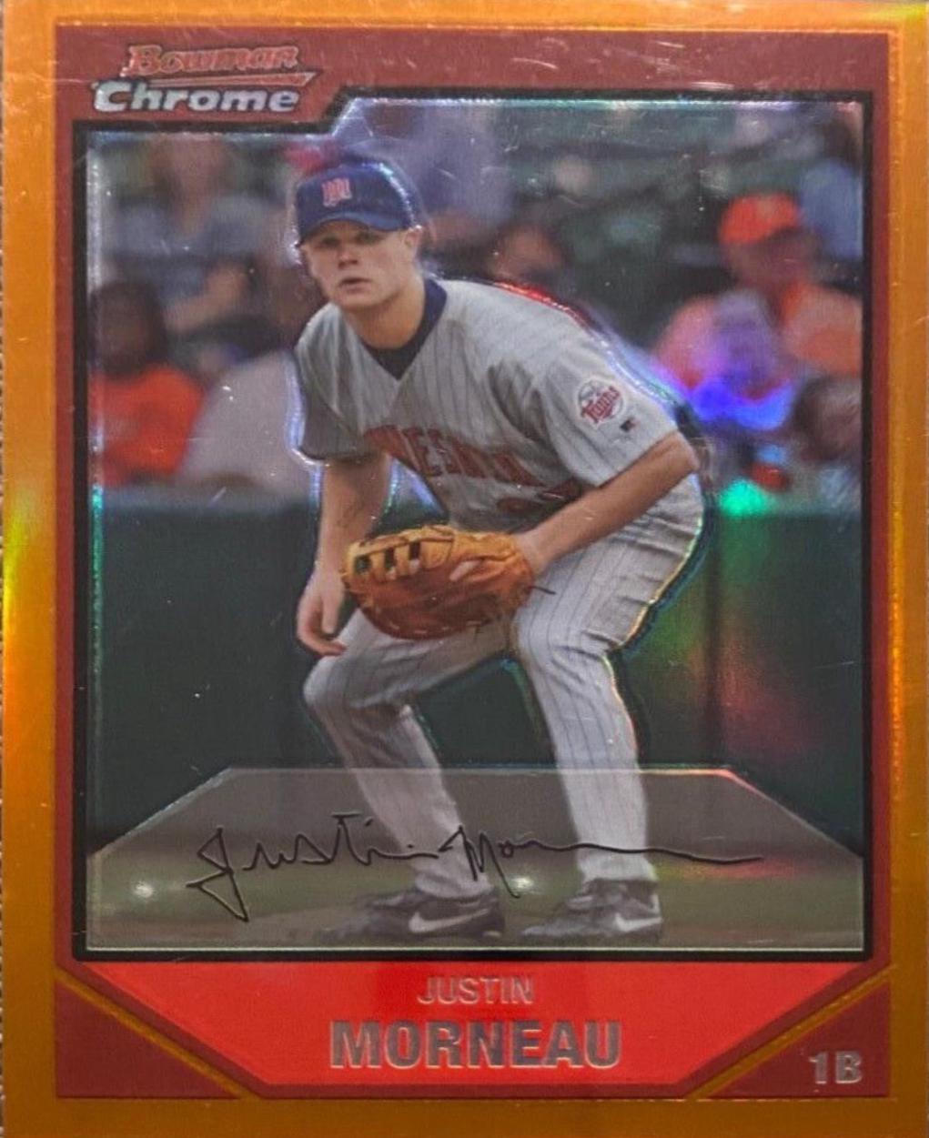 Justin Morneau [Orange Refractor] #77