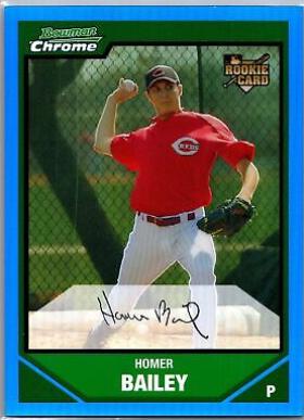 Homer Bailey [Blue Refractor] #BDP46