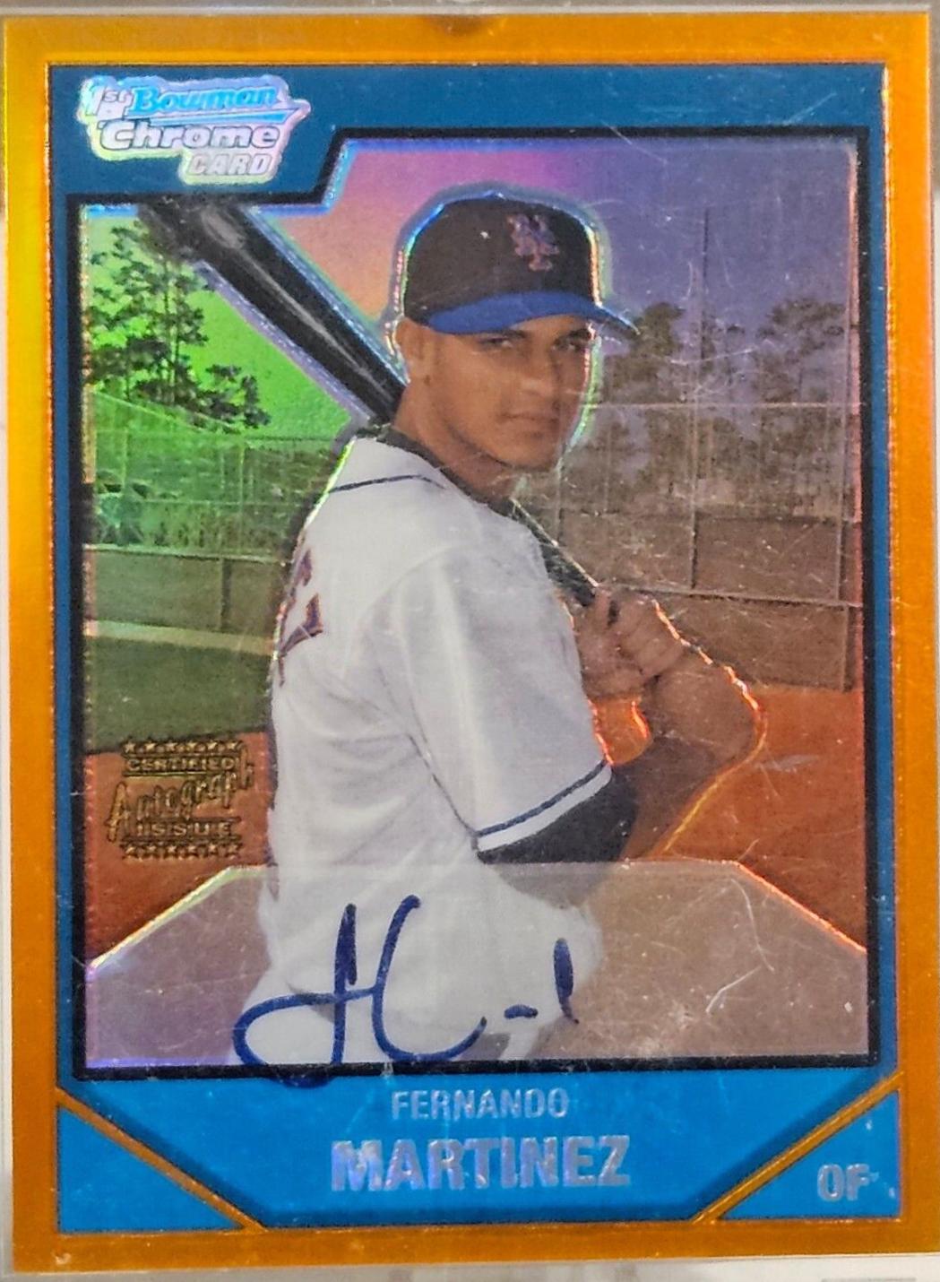 Fernando Martinez [Orange Refractor Autograph] #BC221