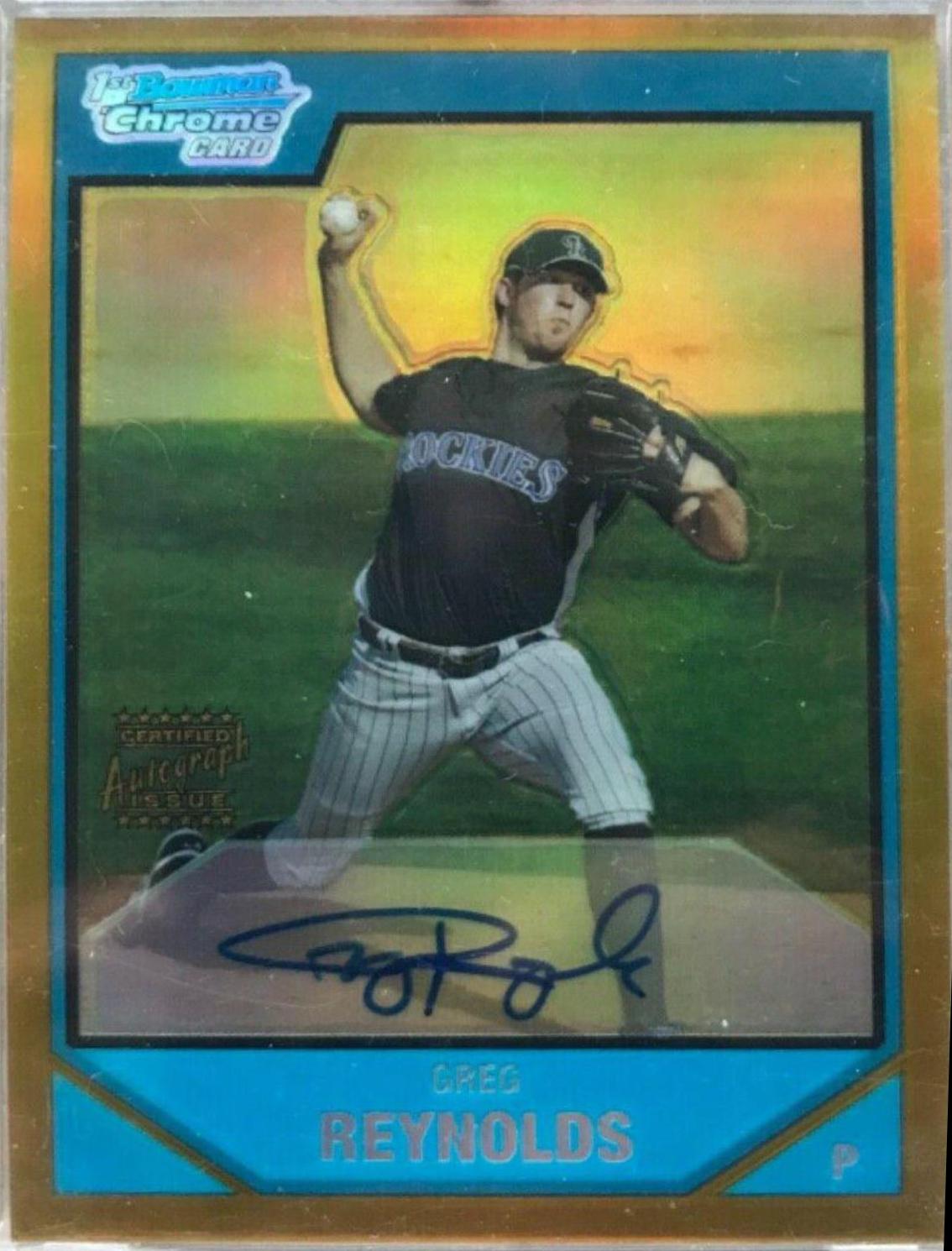 Greg Reynolds [Gold Refractor Autograph] #BC240