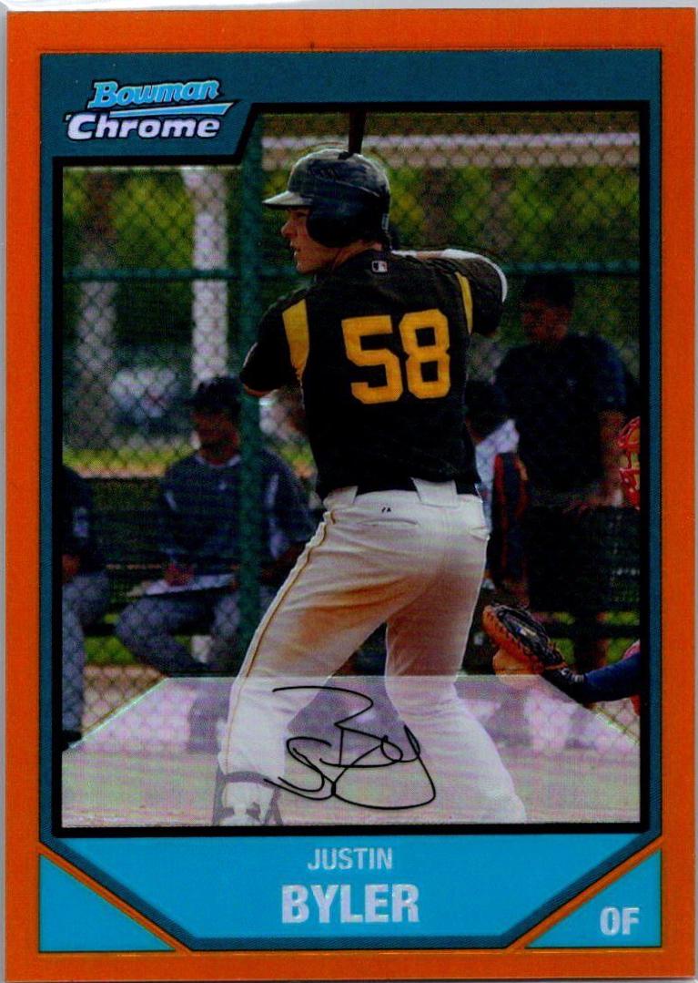 Justin Byler [Orange Refractor] #BC183