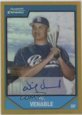 Will Venable [Gold Refractor Autograph] #BC250