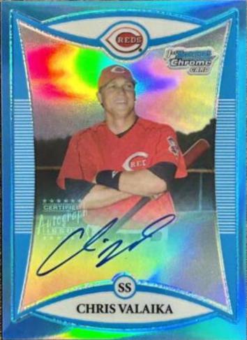 Chris Valaika [Blue Refractor] #BCP269