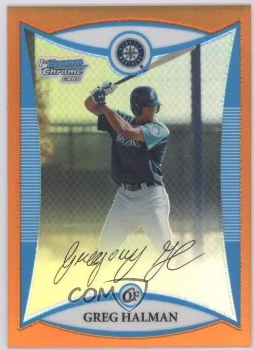 Greg Halman [Orange Refractor] #BCP35