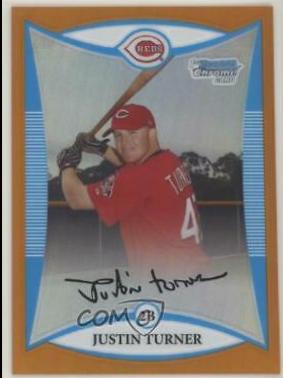 Justin Turner [Orange Refractor] #BCP171