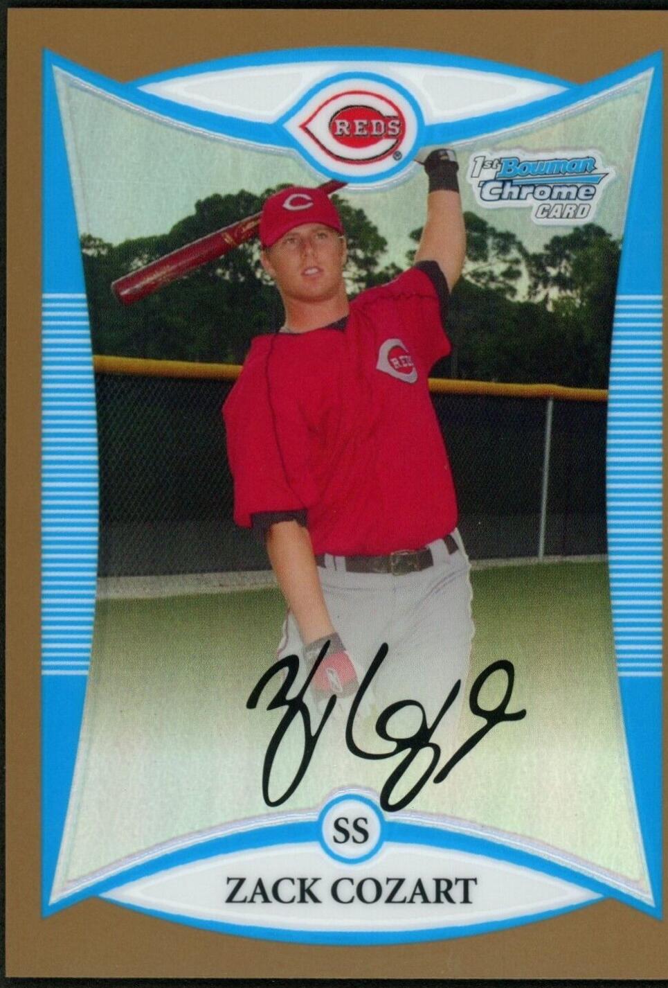 Zack Cozart [Gold Refractor] #BCP209