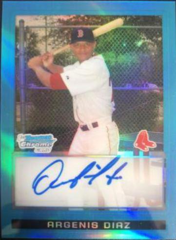 Argenis Diaz [Blue Refractor Autograph] #BCP104