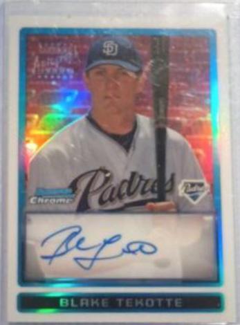 Blake Tekotte [Refractor Autograph] #BCP118