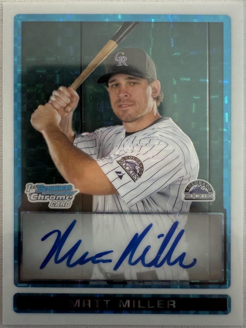 Matt Miller [Xfractor Autograph] #BCP93