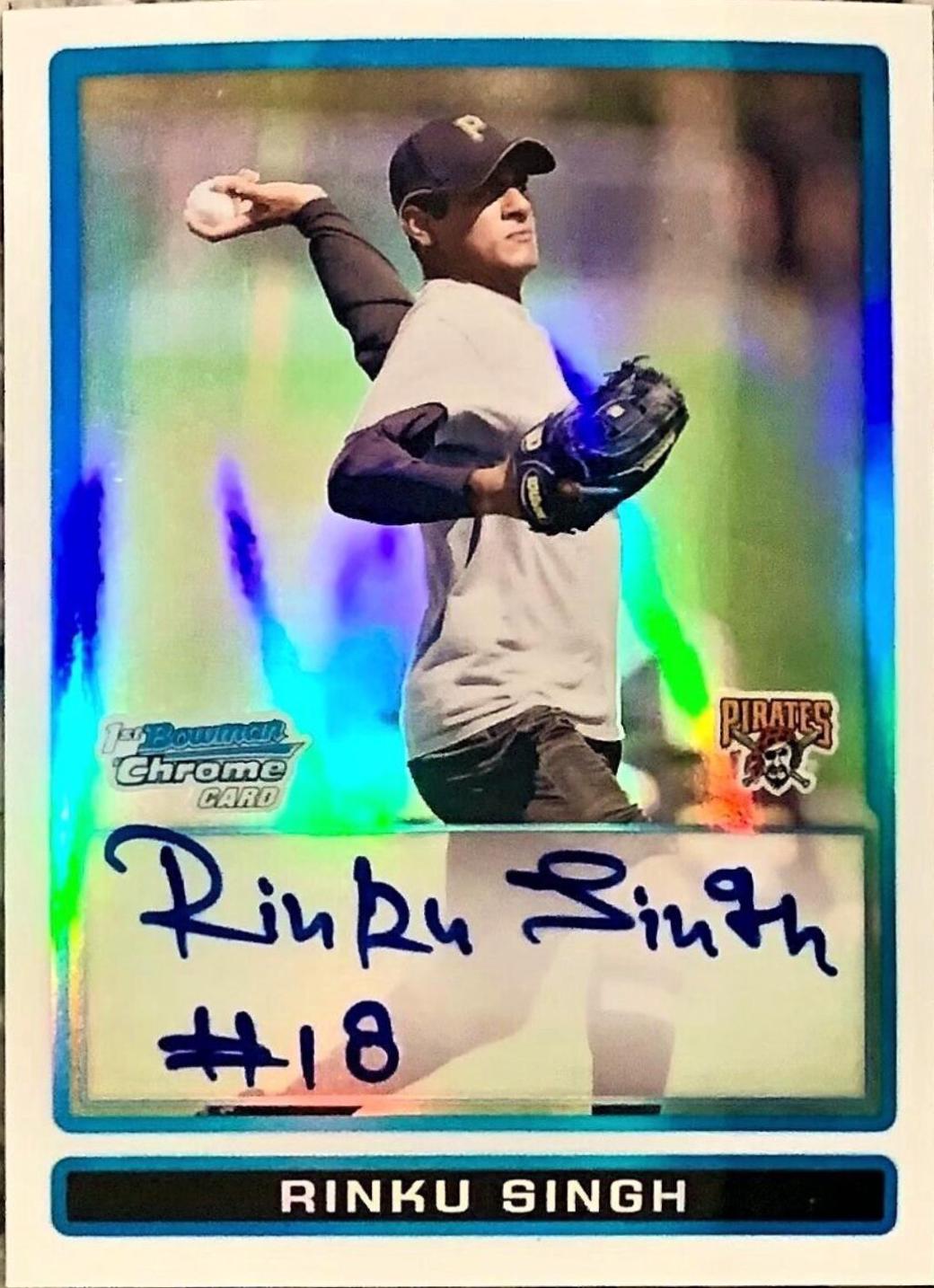 Rinku Singh [Gold Refractor Autograph] #BCP91