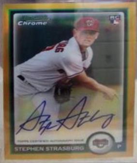 Stephen Strasburg [Gold Refractor Autograph] #205