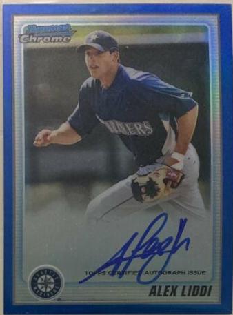 Alex Liddi [Blue Refractor Autograph] #BCP182