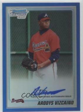 Arodys Vizcaino [Blue Refractor Autograph] #BCP211