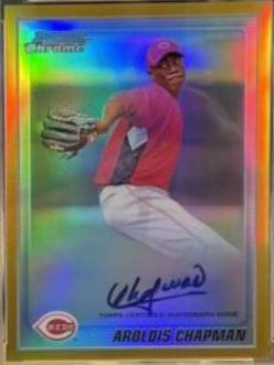 Aroldis Chapman [Gold Refractor Autograph] #BCP199