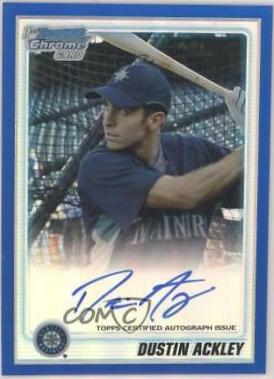 Dustin Ackley [Blue Refractor Autograph] #BCP89