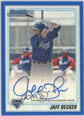 Jaff Decker [Blue Refractor Autograph] #BCP109