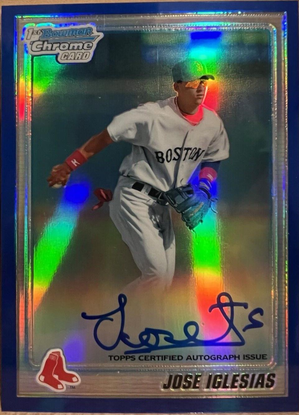 Jose Iglesias [Blue Refractor Autograph] #BCP108