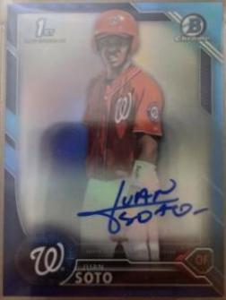 Juan Urbina [Blue Refractor Autograph] #BCP220