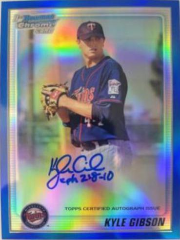 Kyle Gibson [Blue Refractor Autograph] #BCP202