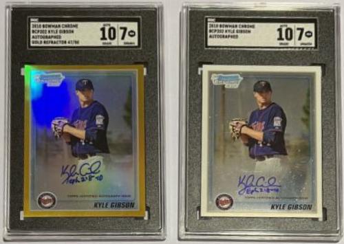 Kyle Gibson [Gold Refractor Autograph] #BCP202