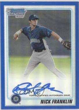 Nick Franklin [Blue Refractor Autograph] #BCP103