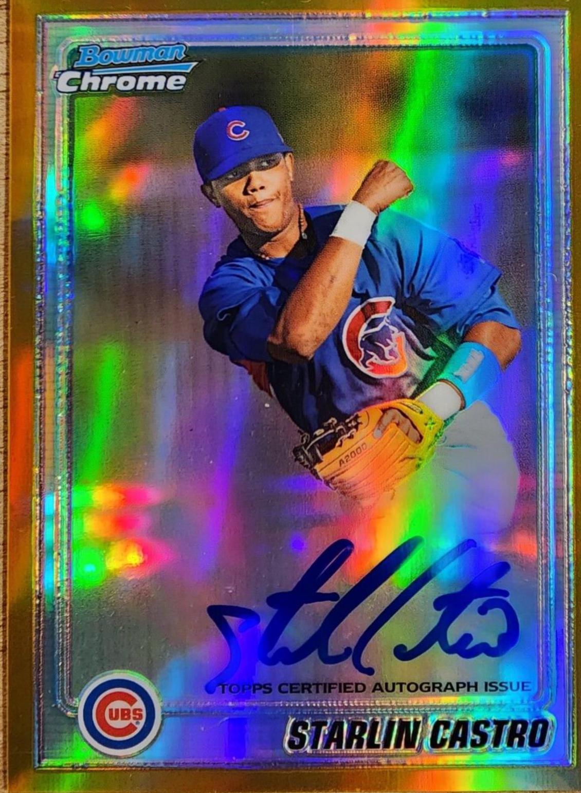 Starlin Castro [Gold Refractor] #BCP100