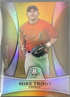 Mike Trout [Gold Refractor Thick Stock] #PP5