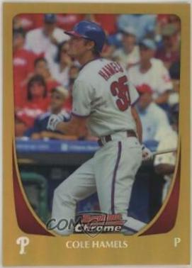 Cole Hamels [Gold Refractor] #153