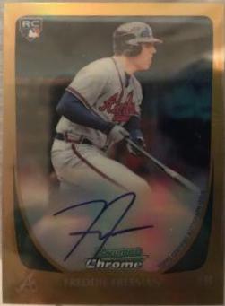 Freddie Freeman [Autograph Gold Refractor] #205