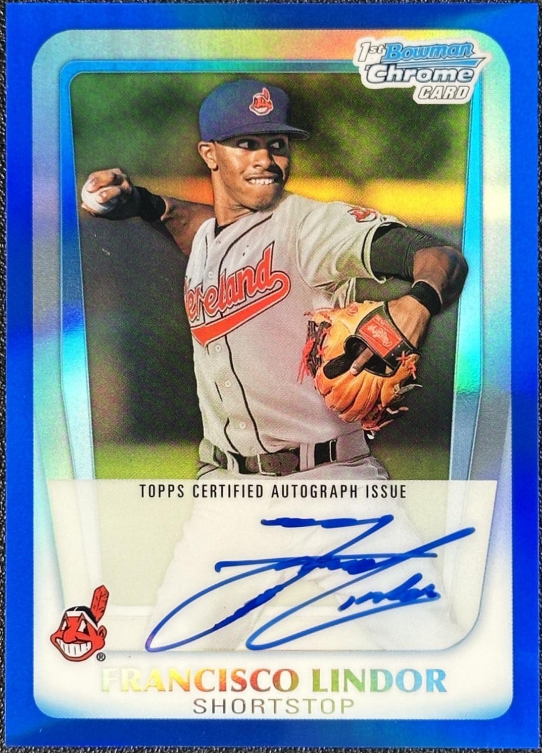 Francisco Lindor [Blue Refractor] #BCAPFL