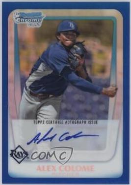 Alex Colome [Red Refractor Autograph] #BCP161