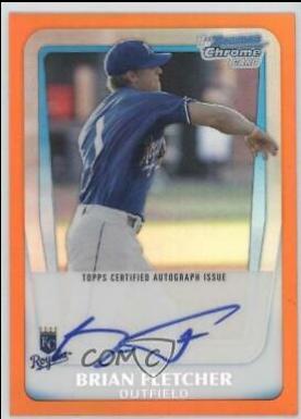 Brian Fletcher [Orange Refractor Autograph] #BCP103