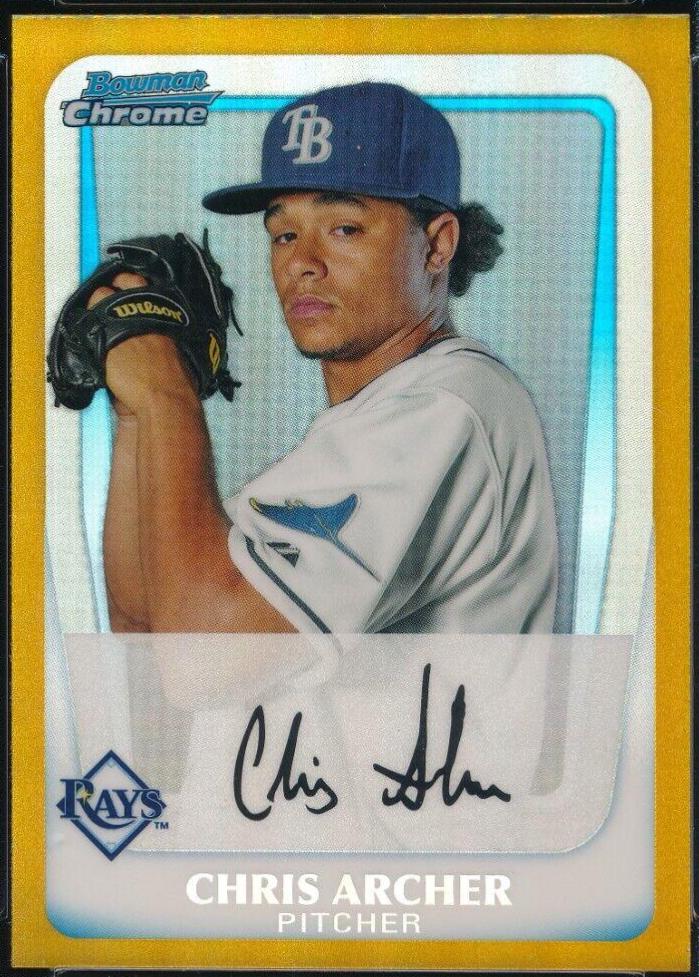 Chris Archer [Gold Refractor] #BCP134