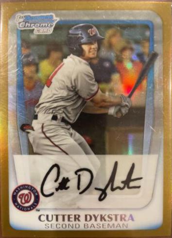 Cutter Dykstra [Gold Refractor Autograph] #BCP164