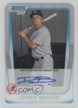 Danny Brewer [Gold Refractor Autograph] #BCP157