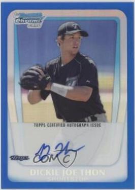 Dickie Joe Thon [Blue Refractor Autograph] #BCP184