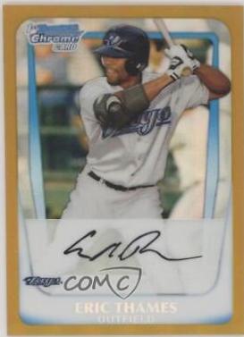 Eric Thames [Gold Refractor Autograph] #BCP102