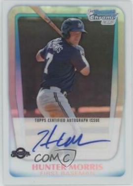 Hunter Morris [Refractor Autograph] #BCP130
