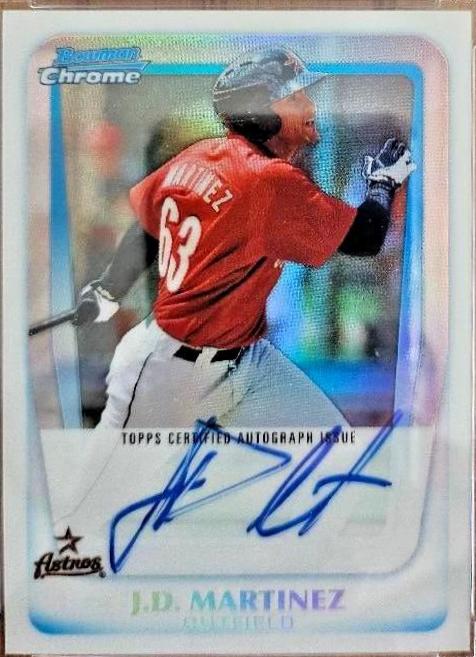 J. D. Martinez [Gold Refractor Autograph] #BCP92