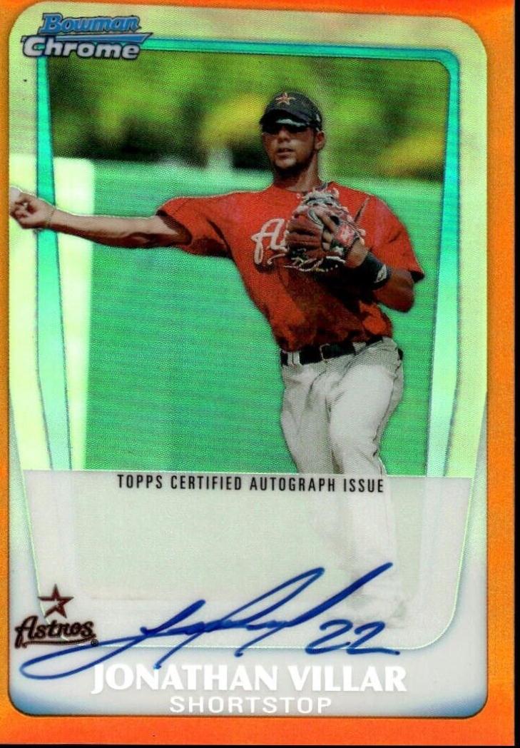 Jonathan Villar [Orange Refractor Autograph] #BCP110