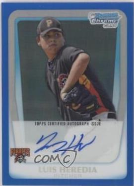 Luis Heredia [Blue Refractor Autograph] #BCP171