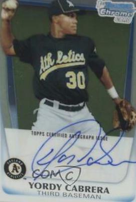 Yordy Cabrera [Autograph] #BCP97