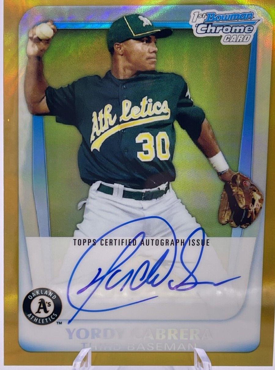 Yordy Cabrera [Gold Refractor Autograph] #BCP97