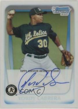 Yordy Cabrera [Refractor Autograph] #BCP97