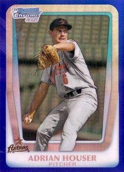 Adrian Houser [Chrome Blue Refractor] #BDPP46